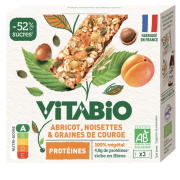 Barre Abricot Noisette Graines de courge x3