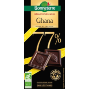 Chocolat noir bio Ghana 77% 80gr