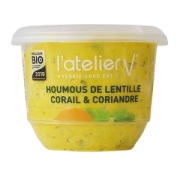 Houmous aux lentilles corail à la coriandre 150g