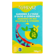 Sardines à l'huile d'olive et citron 120g