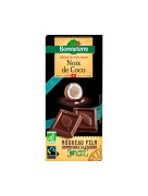 Chocolat noir bio à la noix de coco 90gr