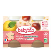 BABYBIO Pot Pomme Chataigne 2x130g