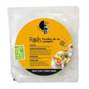 Feuilles de riz complet bio 28cm 150gr