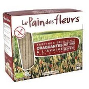 Biscottes Tartines craquantes bio à l'avoine allégées en sel 50gr