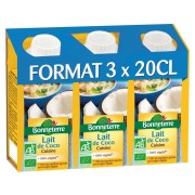 Lait de coco cuisine 3x200ml