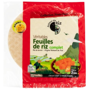 Feuilles de riz complet bio 28cm 150gr