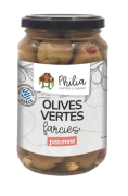 Olives vertes farcies au poivron rouge 190gr