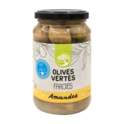 Olives vertes farcies aux amandes 190g pne