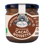 Pâte à tartiner cacao noisette 340g