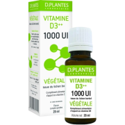 Vitamine D3++ Végétale 1000UI - Compte Gouttes 20ml - D.Plantes