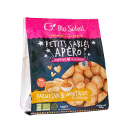 Sablés Apéro au parmesan et à la moutarde 100g