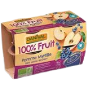 Compote Pomme Myrtille 4x100gr