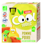 VITABIO Cool Fruits Pomme Poire 4x90g