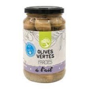 Olives vertes farcies à l'ail 350gr