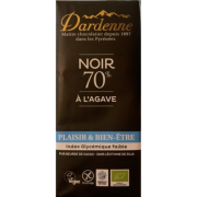 Chocolat noir 70% à l'agave sans gluten