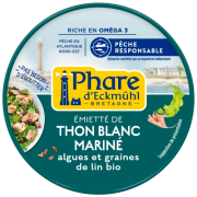 Emietté de thon mariné aux algues et graines de lin 115g