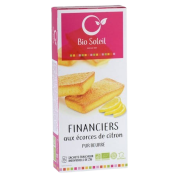 Financiers pur beurre écorces de citron