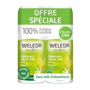 Déodorant roll-on Citrus 24H x2 50ml