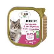 Terrine de saumon pour chat 100g