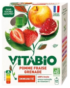 Gourde pomme fraise grenade x4