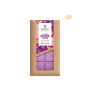 Chocolat blanc et éclats de cassis 80g
