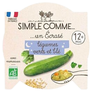 Assiette Légumes verts Blé 200g