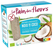 Biscottes Tartines craquantes bio Noix de coco allégées en sel 150gr