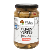 Olives vertes farcies au poivron rouge 350g