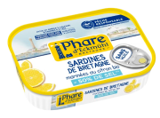 Sardines marinées au citron et réduite en sel 115gr