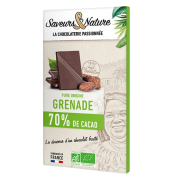 Tablette chocolat noir 70% Origine Grande 80g