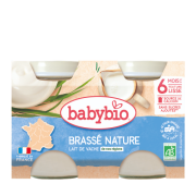 BABYBIO Pot Brassé Nature 2x130g