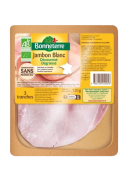 Jambon blanc supérieur découenné 3 tranches 120g