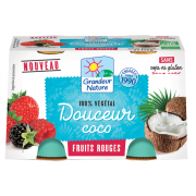 Dessert végétal Coco et fruits rouges 2 x 115gr