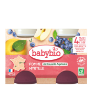 BABYBIO Pot Pomme Myrtille 2x130g