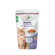 Emincés à la volaille pour chat 85gr