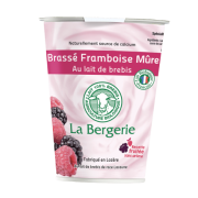 Yaourt brassé de brebis framboise et mûre 400gr