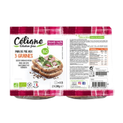 Pain de mie 3 graines 2x200g