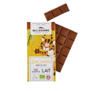 Chocolat au lait maïs soufflé 80g