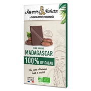 Chocolat noir 100% cacao Madagascar 80gr