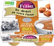 Crème dessert caramel beurre salé x4