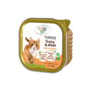 Barquette à la truite pour chat 100g