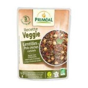 Lentilles et pois chiches cuisinés 250gr