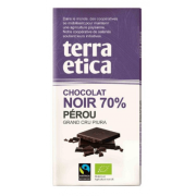 Chocolat noir bio 70% cacao Pérou 100gr