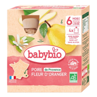 Gourde poire fleur d'oranger 4x90g