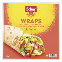 Tortilla wraps sans gluten