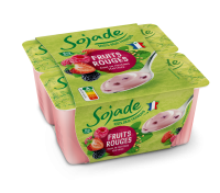 Yaourt de soja Fruits rouges 4 x 100gr