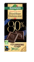 Chocolat noir degust rep dominicaine 80%