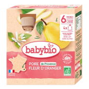 Gourde poire fleur d'oranger 4x90g