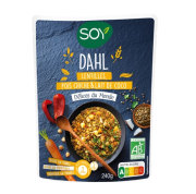 Dahl de lentilles pois chiche et lait de coco 240g