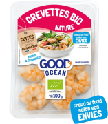 Crevettes cuites décortiquées 100g